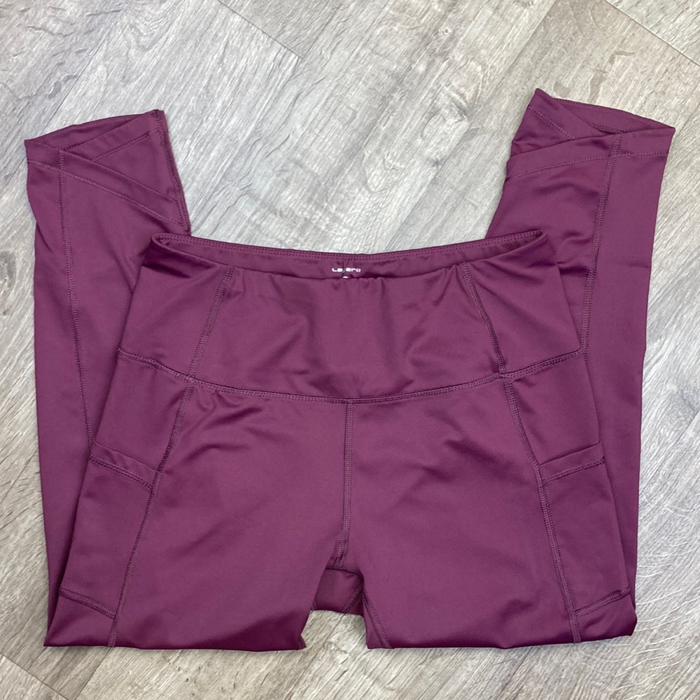 Layer8 Pocket Leggings Burgundy L